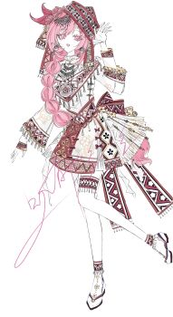 Rule 34 | 1girl, absurdres, alternate costume, breasts, chinese commentary, commentary request, commission, dress, earrings, elf, elysia (honkai impact), headdress, highres, honkai (series), honkai impact 3rd, jewelry, long braid, long hair, looking at viewer, medium breasts, multicolored hair, open mouth, pink hair, pointy ears, purple eyes, simple background, solo, streaked hair, thigh strap, very long hair, white background, white dress, yu diandian