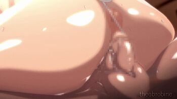 1boy 1girl animated animated_gif anus ass ass_focus bouncing_ass bouncing_testicles close-up cum cum_in_pussy head_out_of_frame hetero hololive lower_body pekomama penis pussy sex testicles theobrobine vaginal virtual_youtuber