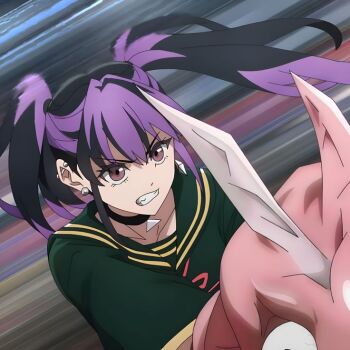 1girl dead_account purple_eyes purple_hair urusugawa_kiyomi