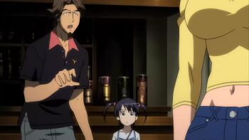 Rule 34 | 1boy, 2000s (style), 2006, 2girls, amaha masane, amaha rihoko, animated, bouncing breasts, breasts, large breasts, mother and child, mother and daughter, multiple girls, navel, tagme, video, witchblade (anime)