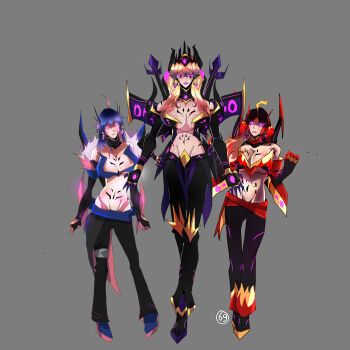 absurdres airachnid airachnid_(idw) airachnid_(transformers_one) arcee arcee_(earthspark) arcee_(idw) arcee_(prime) cosplay flamewar highres mavuika_(genshin_impact) mavuika_(genshin_impact)_(cosplay)