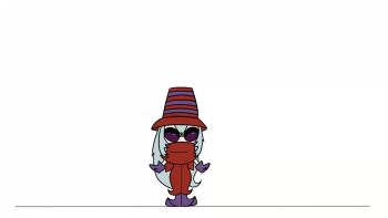 animated archnemon digimon digimon_(creature) glasses horns insect_girl klaymoor11 long_hair mask monster_girl spider_girl tagme video