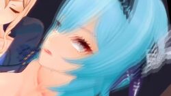 1futa 1girl 3d angry animated ass bad_id bad_twitter_id blonde_hair blue_eyes blue_hair bouncing_breasts bouncing_testicles breasts cleft_of_venus cum cum_in_pussy eula_(genshin_impact) full-package_futanari futa_with_female futanari genshin_impact gloves grabbing_another&#039;s_breast groping hair_between_eyes hair_ornament hair_ribbon headband highres indoors jean_(genshin_impact) kiss koikatsu_(medium) large_breasts lluanhyperzero midriff moaning nipples no_panties one_eye_closed penis ponytail pubic_hair pumping pussy ribbon sex short_hair smile sound spread_legs standing tagme testicles tongue tongue_out video wink yellow_eyes