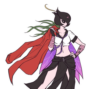 Rule 34 | bancholilimon, banchou, delinquent, digimon, digimon (creature), flower, monster girl, petals, plant girl, rescuedrop, sukeban