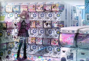 1girl absurdly_detailed_composition aikatsu!_(series) amulet_spade animal_yokochou aoki_reika bandai bishoujo_senshi_sailor_moon boots cameo cardcaptor_sakura character_request chibi_usa commentary_request copyright_request cosmetics cure_beauty cure_black cure_blossom cure_happy cure_march cure_marine cure_peace cure_sunny cure_white frilled_thigh_strap futari_wa_precure futari_wa_precure_max_heart gals! gashapon hamtaro hamtaro_(series) hanasaki_tsubomi harukaze_doremi heartcatch_precure! heisei highres hinamori_amu hino_akane_(smile_precure!) holding hoshizora_miyuki indoors jacket jewelpet_(series) kero_(cardcaptor_sakura) kinomoto_sakura kinomoto_sakura_(magician) kirarin_revolution kise_yayoi kujou_hikari kurumi_erika loaded_interior long_hair mamegoma_(san-x) mametchi merchandise midorikawa_nao misumi_nagisa na-san nail_polish_bottle ochaken ojamajo_doremi one_side_up open_clothes open_jacket original pink_hair pink_jacket plaid_clothes plaid_skirt precure pretty_series punk ruby_(jewelpet) ryoku_(ochaken) sailor_moon san-x shinanashina shiny_luminous shirogoma shugo_chara! skirt smile_precure! solo standing tamagotchi tamagotchi_(classic) tamagotchi_(virtual_pet) thigh_boots thigh_strap thighhighs tomy_company_ltd. tsukino_usagi tsukishima_kirari virtual_pet_(toy) watch wristwatch yukishiro_honoka zettai_ryouiki