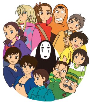 1other 5boys 6+girls arrietty ashitaka aya_(aya_to_majo) aya_to_majo bow braid character_request coat color_wheel_challenge commentary_request company_connection copyright_request earrings earwig_(aaya_to_majo) facial_hair frown general_mouro grin hair_bow hat highres hood howl_no_ugoku_shiro howl_pendragon jewelry kaonashi karigurashi_no_arrietty kiki_(majo_no_takkyuubin) kusakabe_satsuki louis_(laputa) majo_no_takkyuubin mononoke_hime multiple_boys multiple_drawing_challenge multiple_girls mustache ogino_chihiro orange_sweater pink_coat ponytail rikaco1988 sen_to_chihiro_no_kamikakushi senior_witch_(majo_no_takkyuubin) shirt short_twintails smile sophie_hatter_(howl_no_ugoku_shiro) striped_clothes striped_shirt studio_ghibli suspenders sweat sweater tenkuu_no_shiro_laputa tonari_no_totoro turtleneck twin_braids twintails