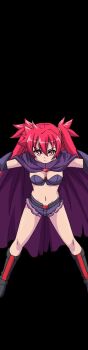 1girl akaga_hirotaka animated animated_gif arcana_heart arcana_heart_3 game_cg official_art red_eyes red_hair scharlachrot short_shorts shorts