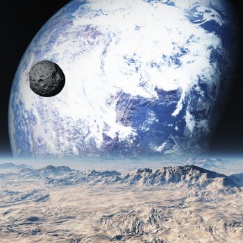 absurdres commentary commentary_request crater english_commentary engrish_commentary highres landscape mixed-language_commentary moon no_humans original planet scenery space trbrchdm