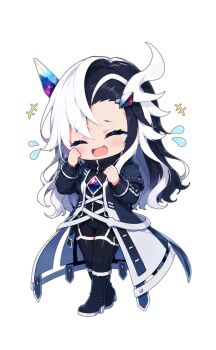Rule 34 | 1boy, 1girl, absurdres, bad source, blush, character request, chibi, full body, heart, highres, indie virtual youtuber, simple background, smile, sparkle, sticker (medium), transparent background, variant set, virtual youtuber, white background