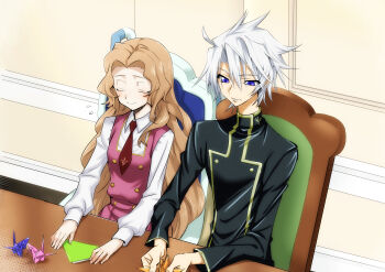 absurdres code_geass code_geass:_lost_colors highres nunnally_vi_britannia origami rai_(code_geass) tagme