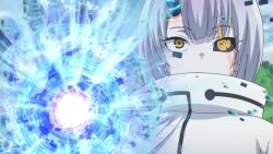 2girls ahoge animated anime_screenshot ataru_(kamikatsu) bertrand_(female)_(kamikatsu) blonde_hair blue_eyes blue_ribbon bouncing_breasts bow breasts carnival character_request cleavage close-up clothing_cutout collar collared_dress covered_erect_nipples curvy dancer dark-skinned_female dark_skin defeat detached_collar dress feathers forest full_body genderswap genderswap_(mtf) hair_between_eyes hair_ribbon headdress heart holding holding_sword holding_weapon kaminaki_sekai_no_kamisama_katsudou large_breasts long_hair looking_at_viewer multiple_girls nature navel no_bra no_panties outdoors pain pink_bow ponytail red_ribbon revealing_clothes ribbon ryona samba sidelocks sound stomach sword tagme thick_thighs thighs video violence weapon white_collar wrist_cuffs