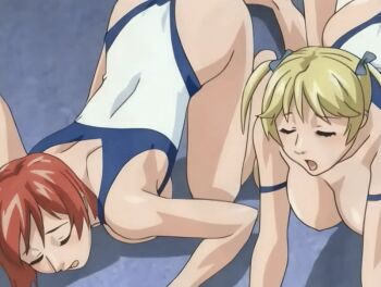 00s 1boy 2005 4girls animal_ears animated animated_gif ass bare_shoulders barefoot bible_black bible_black_only blonde_hair blush breasts brown_hair changing_room closed_eyes collarbone doggystyle fake_animal_ears fingering glasses green_hair hair_ornament huge_ass ito_mika kobayashi_shinobu large_breasts mikimoto multiple_girls necktie nipples nonogusa_miyuki one-piece_swimsuit rabbit_ears red_hair school school_swimsuit sex sex_from_behind shirt short_hair swimsuit tagme twintails white_shirt