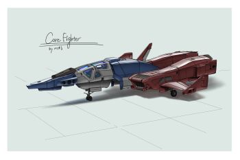 Rule 34 | absurdres, border, character name, commentary request, concept art, core fighter, earth federation, gundam, helicalk, highres, mobile suit gundam, no humans, original, redesign, science fiction, signature, sketch, spacecraft, starfighter, vehicle focus, white border