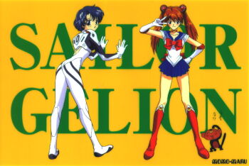 ayanami_rei ayanami_rei_(cosplay) bishoujo_senshi_sailor_moon cosplay mecha_pilot_suit mizuno_ami momo-maru monkey neon_genesis_evangelion plugsuit_(cosplay) plugsuit_(evangelion) sailor_moon sailor_moon_(cosplay) souryuu_asuka_langley twintails