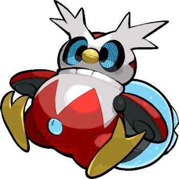 aqua_eyes black_sclera closed_mouth colored_sclera commentary_request full_body iron_bundle kawaanago lowres nintendo non-humanoid_robot pixel_eyes pokemon pokemon_(creature) pokemon_focus robot solo transparent_background