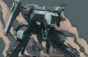 Rule 34 | 2boys, absurdres, bandana, ben-day dots, black hair, blonde hair, blurry, blurry foreground, commentary, damaged, dashimaki (dasimakitama50), english commentary, glowing, highres, joints, liquid snake, mecha, mecha focus, metal gear (series), metal gear rex, metal gear solid, multiple boys, open mouth, railgun, robot, robot joints, rocket launcher, science fiction, screentones, smoke, sneaking suit, solid snake, topless male, weapon, white bandana