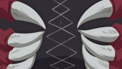 2girls animated anime_screenshot bouncing_breasts breast_lift breast_press breast_slap breasts breasts_squeezed_together city cleavage clenched_teeth close-up dragon_girl fangs fingernails glasses grabbing_own_breast highres horns huge_breasts ilulu_(maidragon) injury kobayashi-san_chi_no_maidragon kobayashi_(maidragon) looking_at_another looking_at_breasts low_twintails lying moaning multiple_girls naughty_face night orange_eyes pink_eyes pink_hair ponytail sharp_fingernails sharp_teeth shiny_skin sound spanked strapless tears teasing teeth tube_top twintails video