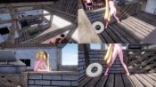 1girl 3d akita_neru animated ass bare_legs barefoot beach bikini bikini_top_only blonde_hair blush bottomless counter countertop feet from_behind innertube legs_apart long_hair mikumikudance_(medium) multiple_views pee peeing peeing_on_floor public_indecency puddle pussy side_ponytail sound spread_legs standing swim_ring swimsuit uep20 uncensored very_long_hair video vocaloid wooden_floor