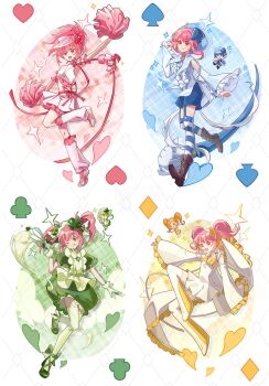 Rule 34 | 6+girls, ;q, amulet clover, amulet dia, amulet heart, amulet spade, apron, arm up, bare shoulders, batter, beret, blue capelet, blue eyes, blue hair, blue hat, blue shirt, blue shorts, blue sleeves, blue theme, boots, bow, brown boots, brown eyes, brown hair, bubble skirt, capelet, center frills, cheerleader, chen quming hao nan, closed mouth, clothing cutout, club (shape), coattails, collared capelet, crop top, cross-laced shoes, detached sleeves, dia (shugo chara!), diamond (shape), diamond hair ornament, dot nose, dress, egg, floating, floating clothes, footwear bow, frilled apron, frilled leg warmers, frilled shirt, frilled skirt, frilled sleeves, frills, gloves, green apron, green bow, green dress, green eyes, green gloves, green hair, green shoes, green theme, hair between eyes, hair bow, hairband, hand in own hair, hat, hat ornament, headset, heart, heart hat ornament, high heels, high ponytail, highres, hinamori amu, holding, holding pom poms, holding whisk, humpty lock (shugo chara!), idol, lace-up boots, leg warmers, light blush, long hair, long sleeves, looking at viewer, magical girl, maid, maid headdress, miki (shugo chara!), mini person, minigirl, miniskirt, multicolored shoes, multiple girls, neck ribbon, one eye closed, open mouth, orange eyes, outstretched arm, pink hair, pink hat, pink leg warmers, pink shirt, pink shoes, pink skirt, pink sleeves, pleated dress, pleated skirt, pom pom (cheerleading), pom poms, ponytail, puffy short sleeves, puffy sleeves, pumps, ran (shugo chara!), red ribbon, ribbed thighhighs, ribbon, shirt, shoes, short dress, short hair, short hair with long locks, short sleeves, short twintails, shorts, shoulder cutout, shugo chara!, sitting, skirt, sleeveless, sleeveless shirt, sleeves past wrists, smile, sneakers, spade (shape), spade hat ornament, sparkle, striped clothes, striped thighhighs, suu (shugo chara!), tareme, thigh boots, thighhighs, tongue, tongue out, twintails, two-tone shoes, two-tone thighhighs, v-neck, visor cap, waist bow, waist ribbon, watermark, watermark grid, whisk, white background, white boots, white dress, white hairband, white shoes, white thighhighs, wide sleeves