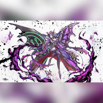 demon demon_girl digimon digimon_(creature) lilithmon lilithmon_x-antibody mark_of_evil sarahdiskordia wings