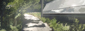 building commentary_request day foliage highres nature no_humans original outdoors path road scenery shadow shizui_fen summer