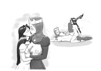 2girls age_difference blush breasts breasts_apart breasts_out caracol choker closed_eyes crown curvy dress french_kiss grabbing_another's_breast groping high_heels incest juliet_sleeves kiss kneeling large_breasts leg_up loli long_hair long_sleeves lying mature_female monochrome mother_and_daughter multiple_girls nipples nude older_female_and_younger_female on_side onee-loli princess puffy_short_sleeves puffy_sleeves queen queen_grimhilde sequential sex short_sleeves small_areolae small_breasts small_nipples smile snow_white_(fairy_tale) snow_white_and_the_seven_dwarfs_(disney) standing stepdaughter stepmother stepmother_and_stepdaughter tagme thighhighs tribadism yuri