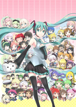 6+boys 6+girls absolutely_everyone ahoge animal animal_ears animal_on_head annotated anon_(vocaloid) aoki_lapis apple_inc. aqua_eyes aqua_hair armpit_peek avanna bandage_over_one_eye beret big_al bird black_hair black_thighhighs blonde_hair blue_eyes boots bow brother_and_sister brown_eyes brown_hair bruno_(vocaloid) cat cat_ears chibi chika_(vocaloid) clara_(vocaloid) crossover crown cubi_(vocaloid) cul cyber_diva dark_skin detached_sleeves double_bun earrings everyone flower_(vocaloid) flower_(vocaloid3) galaco galaco_(neo) glasses goggles goggles_on_head gradient_hair green_eyes green_hair grey_eyes gumi hair_bow hair_bun hair_ornament hair_ribbon hairclip hat hatsune_miku headphones headset highres hiyama_kiyoteru ia_(vocaloid) james_(vocaloid) jewelry kaai_yuki kagamine_len kagamine_rin kaito_(vocaloid) kamui_gakupo kanon_(vocaloid) kasane_teto kasane_teto_(utau) kikuchi_mataha kokone_(vocaloid) kyo_(vocaloid) lily_(vocaloid) long_hair looking_at_viewer luo_tianyi macintosh macne_nana macne_series maika_(vocaloid) mayu_(vocaloid) megurine_luka meiko_(vocaloid) merli_(vocaloid) mew_(vocaloid) microphone momone_momo multicolored_hair multiple_boys multiple_girls namine_ritsu necktie nekomura_iroha niconico nova_(vocaloid) oliver_(vocaloid) on_head one_eye_closed pink_eyes pink_hair pleated_skirt ponytail prima purple_hair rana_(vocaloid) red_eyes red_hair ribbon robot ryuuto_(vocaloid) savami seeu sekka_yufu sf-a2_miki short_hair siblings skirt sleeveless smile sonika sweet_ann television thigh_boots thighhighs tone_rion tonio touhoku_zunko twintails utane_uta utatane_piko utau very_long_hair vocaloid voiceroid vsinger_(vocaloid) vy1 vy2 wil_(vocaloid) xin_hua yan_he yanhe yohioloid yuu_(vocaloid) yuzuki_yukari zettai_ryouiki zola_project