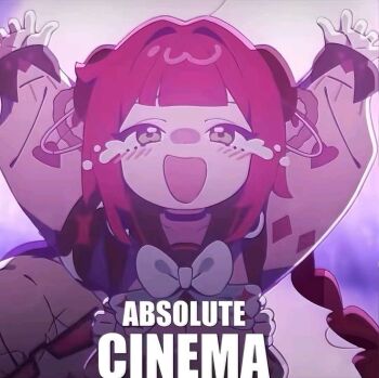 Rule 34 | 1girl, absolute cinema (meme), bowtie, chibi, coat, green eyes, hands up, open mouth, red hair, solo, tagme, ukinami yuzuha, white bow, white bowtie, zenless zone zero