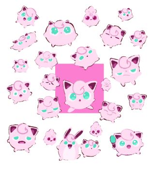 :| ^_^ aqua_eyes closed_eyes closed_mouth evolutionary_line frown gen_1_pokemon holding holding_hands holding_marker jigglypuff looking_at_viewer looking_to_the_side marker nintendo no_humans one_eye_closed open_mouth pokemon pokemon_(creature) purano7 red_eyes sideways_glance smile triangle_mouth wavy_eyes white_background