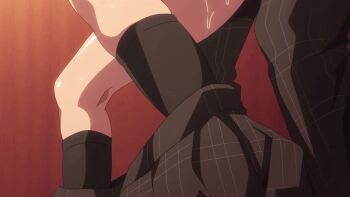 1boy 1girl animated animated_gif ass breasts brother_and_sister grabbing_another's_breast groping older_sister panties siblings sister_breeder socks string_panties thighs underwear