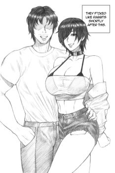 Rule 34 | 1boy, 1girl, borrowed character, hand on another's shoulder, highres, implied sex, madoka (terasu mc), original, redmaiden, tagme, terasu mc, they had lots of sex afterwards (meme)