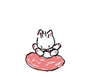 1girl animal animal_ears animated animated_gif ball barefoot black_eyes bouncing cat cat_ears cat_girl cat_tail dress flipnote_studio_(medium) furry jumping loli original panties red_dress sleeveless sleeveless_dress smile tail underwear white_background white_panties yamanokonza