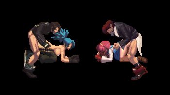 Rule 34 | 2boys, 2girls, anal, asamiya athena, group sex, ikari warriors, kusanagi kyou, leona heidern, m.u.g.e.n, mugenspriteslover, multiple anal, multiple boys, multiple girls, multiple vaginal, orgy, psycho soldier, sex, snk, the king of fighters, the king of fighters xiii, vaginal, yagami iori