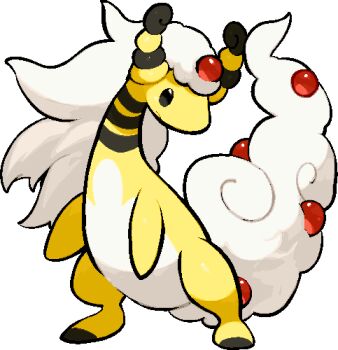 ampharos commentary_request full_body gen_2_pokemon kawaanago lowres mega_ampharos mega_pokemon nintendo no_humans pokemon pokemon_(creature) pokemon_focus solo standing transparent_background