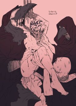 4boys anal ass bdsm bleeding blood body_freckles boku_no_hero_academia bondage bound crying cum cum_in_ass cuts freckles highres injury male_focus male_penetrated male_pubic_hair midoriya_izuku multiple_boys nipples penis pubic_hair rape sex sex_from_behind short_hair size_difference spacenipnops surrounded tears testicles thighs yaoi