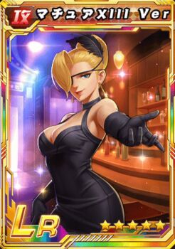 1girl animated animated_gif badly_tagged_upload bar blonde_hair blue_eyes bottle breasts chair dress earrings feather_hair_ornament female_focus glass gloves hair_bun hair_ornament hand_up huge_breasts indoors jewelry large_breasts long_hair looking_at_viewer mature_(kof) smile standing table the_king_of_fighters thick_thighs thighs wide_hips