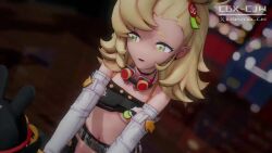 1boy 1girl 3d animated anus artist_name ass audible_music bare_shoulders belt blonde_hair bottomless breasts cbx_cjw crop_top cunnilingus detached_pants detached_sleeves gloves goggles goggles_around_neck grabbing_another's_ass green_eyes groping hetero koikatsu_(medium) loli looking_at_viewer male_pubic_hair moaning multiple_views open_mouth oral penis piper_wheel pov pov_crotch pubic_hair pussy sex small_breasts sound spread_legs tagme tongue twitter_username vaginal video zenless_zone_zero