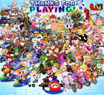 6+boys 6+girls angry animal_crossing annoyed baby baby_daisy baby_luigi baby_mario baby_peach baby_rosalina birdo blonde_hair blue_eyes blue_hair blue_toad_(mario) bodysuit bowser bowser_jr. breasts brooch brown_hair bullet_bill cat_peach claws crazy_smile crown didd_ley diddy_kong donkey_kong donkey_kong_(series) donkey_kong_country dress driving dry_bones earrings evil_grin evil_smile eyeshadow facial_hair flower_earrings flying funky_kong gloves grin hair_over_one_eye hand_up hat highres horn iggy_koopa image_sample inkling inkling_boy inkling_girl inkling_player_character isabelle_(animal_crossing) jewelry kamek kart king_boo koopa_clown_car koopalings kooper lakitu larry_koopa lemmy_koopa link link:_the_faces_of_evil lipstick looking_at_viewer ludwig_von_koopa luigi luma_(mario) makeup mario mario_(series) mario_kart mario_kart_8_deluxe medium_breasts metal_mario mii_(nintendo) morton_koopa_jr. multiple_boys multiple_girls mustache nintendo orange_hair overalls paper_mario paper_mario_64 pauline_(mario) peachette petey_piranha pink_gold_peach princess_daisy princess_peach red_dress red_hair red_shell_(mario) rosalina roy_koopa shy_guy smile splatoon_(series) splatoon_1 sunglasses tanooki_mario the_legend_of_zelda the_legend_of_zelda:_breath_of_the_wild the_legend_of_zelda_(cd-i) toad_(mario) toadette tongue twintails twitter_sample villager_(animal_crossing) waluigi wario wendy_o._koopa wheels wiggler yellow_toad_(mario) yoshi