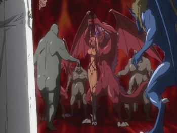 animated animated_gif breasts ingrid_(taimanin_asagi) monster monster_sex nipples orc orc_male pussy_juice taimanin_(series) taimanin_asagi wet