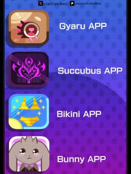 animal_ears bikini body_fur cellphone commentary dclaret digimon digimon_(creature) english_commentary english_text fake_phone_screenshot fake_screenshot heart highres horns looking_at_viewer lopmon no_humans phone simple_background smartphone swimsuit tumblr_username twitter_x_logo user_interface