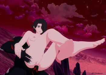 3d anal black_hair cinder_fall cleft_of_venus earrings feet grimm_(rwby) interspecies jewelry necromalock nipple_piercing nipples penis piercing pussy rwby sex uncensored