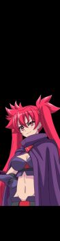 1girl akaga_hirotaka animated animated_gif arcana_heart arcana_heart_3 game_cg official_art red_eyes red_hair scharlachrot short_shorts shorts