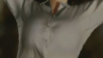 1girl 3d animated animated_gif bra breasts bursting_breasts buttons cleavage close-up dead_or_alive jewelry jiggle large_breasts lei_fang lowres necklace popped_button slow_motion solo_focus underwear wardrobe_malfunction