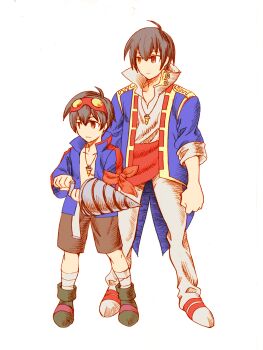 absurdres aged_down aged_up akagi_gishou bad_thumbnail core_drill drill dual_persona final_fantasy final_fantasy_tactics highres male_focus parody simon_(ttgl) style_parody tengen_toppa_gurren_lagann time_paradox