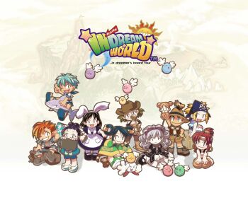 adjusting_clothes adjusting_headwear amy_(in_dream_world) animal animal_ear_hairband animal_ears animal_on_head apron aqua_hair aqua_sailor_collar bag baggy_pants bandana bandeau barefoot belt belted_shorts bird black_bird black_coat black_dress black_sleeves blonde_hair blouse blue_bandana blue_jacket blue_pants blue_shorts boots bow brown_bag brown_belt brown_gloves brown_hat brown_shorts brown_tail character_request chin-mei china_dress chinese_clothes circle_skirt circlet coat collar commentary_request copyright_name cowboy_boots cowboy_hat cowboy_western curly_hair denim denim_jacket disembodied_hand double_bun dragon_print drake_(in_dream_world) dress dress_shoes eliot_(in_dream_world) english_text fake_animal_ears food fur-trimmed_jacket fur_trim gloves goggles goggles_on_headwear gold_circlet green_sleeves grey_hair hair_bun hair_rings hairband hand_on_own_hip hanie_(in_dream_world) hat high_collar holding in_dream_world jacket jeans jewelry jpeg_artifacts juliet_sleeves korean_commentary layered_shirt logo long_sleeves low-tied_sidelocks maid mary_janes midriff necklace official_art official_wallpaper on_head one_eye_closed open_mouth orange_hair orange_pants pants peter_pan_collar picnic plaid_clothes plaid_shirt pocket popcorn_kang puffy_short_sleeves puffy_sleeves purple_bow rabbit_ear_hairband rabbit_ears red_hair red_shirt rose_marie_(in_dream_world) sailor_collar seiza shark shirt shirt_under_dress shirt_under_shirt shoes short_hair short_sleeves shorts sidelocks simple_background sitting skull_and_crossbones skull_print slit_pupils straight_hair striped_clothes striped_shirt sun tail tail_ornament tail_ring tank_top teeth toes tooth_necklace treasure_chest white_apron white_bandeau white_collar white_pants white_shirt white_tank_top white_wings wide_sleeves wing_collar wings