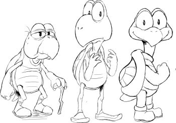 cane koopa_troopa mario_(series) nintendo sketch teevo turtle_shell