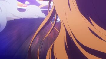 1girl 6+boys :p alternate_costume animated anime_screenshot bikini bracelet breasts clima-tact collarbone curvy electricity electrocution flower fog gun hair_flower hair_ornament hand_on_own_hip holding holding_gun holding_staff holding_weapon huge_breasts jewelry long_hair looking_at_viewer multiple_boys nami_(one_piece) navel official_alternate_costume one_piece one_piece_film:_gold open_mouth orange_hair smile staff swimsuit tagme talking tongue tongue_out video weapon