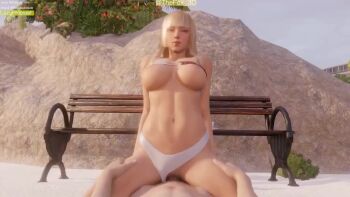 1boy 1girl 3d anal animated blonde_hair bouncing_breasts breasts clothing_aside emilie_de_rochefort full_nelson lazyprocrastinator long_hair nude panties panties_aside penis pussy rock tagme tekken topless_female underwear vaginal video