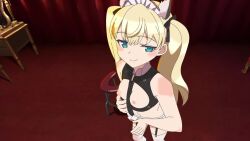 1girl anal_beads anal_tail animal_ears animated aqua_eyes armchair ass audible_speech bare_shoulders bdsm bent_over black_collar black_panties black_ribbon blonde_hair blue_eyes breastless_clothes breasts butt_crack butt_plug cat_ears cat_tail chain chain_leash chair collar curtains desk_lamp fake_animal_ears fake_tail female_focus frilled_hairband frills garter_belt gloves hair_ribbon hairband headdress high_heels indoors japanese_audio lamp leash lingerie loli long_hair looking_at_viewer lowleg lowleg_panties mayonaka_no_yuugi mirror nipples non-web_source original panties panties_over_garter_belt pet_play petite ribbon sex_toy shimada_fumikane side-tie_panties slave small_breasts smile solo sound stool strip_tease tagme tail talking tanaka_minami_(voice_actor) thighhighs twintails underwear undressing video white_thighhighs