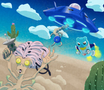 Rule 34 | alien, digimon, digimon (creature), espimon, oblivimon, running, ufo, vademon